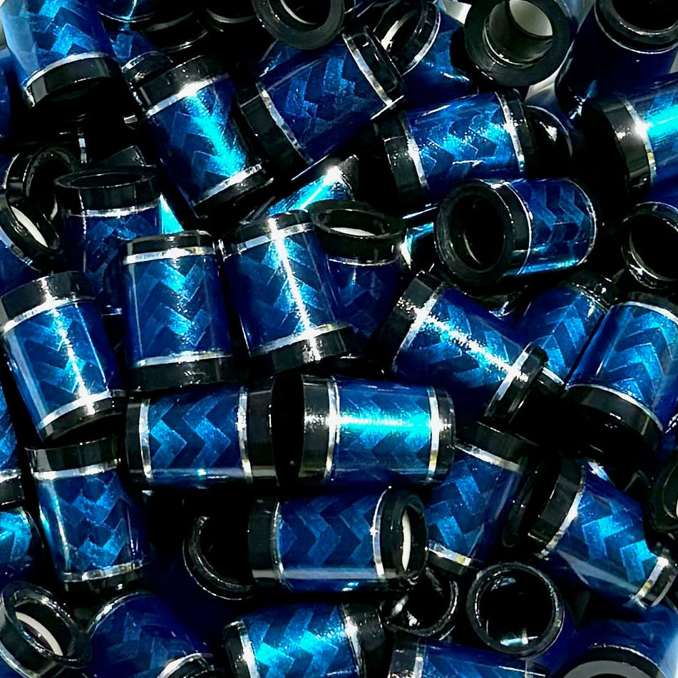Premium Quality Iron Ferrules Carbon Weave Design .355 I.D. - Choose Color