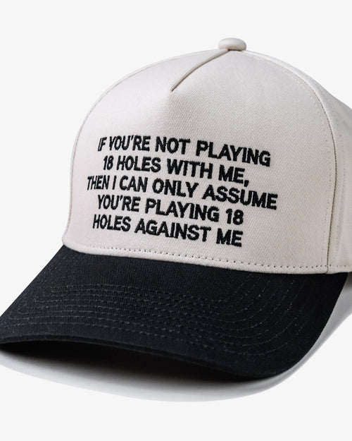 A-Player Phrase Hat - Cream / Black