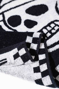 Skull Caddie Knitted Towel - Black / White