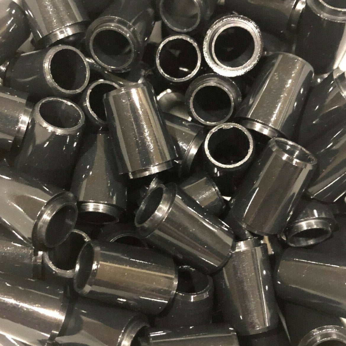 Premium Quality Collared Iron Ferrules Solid Black 0.75"