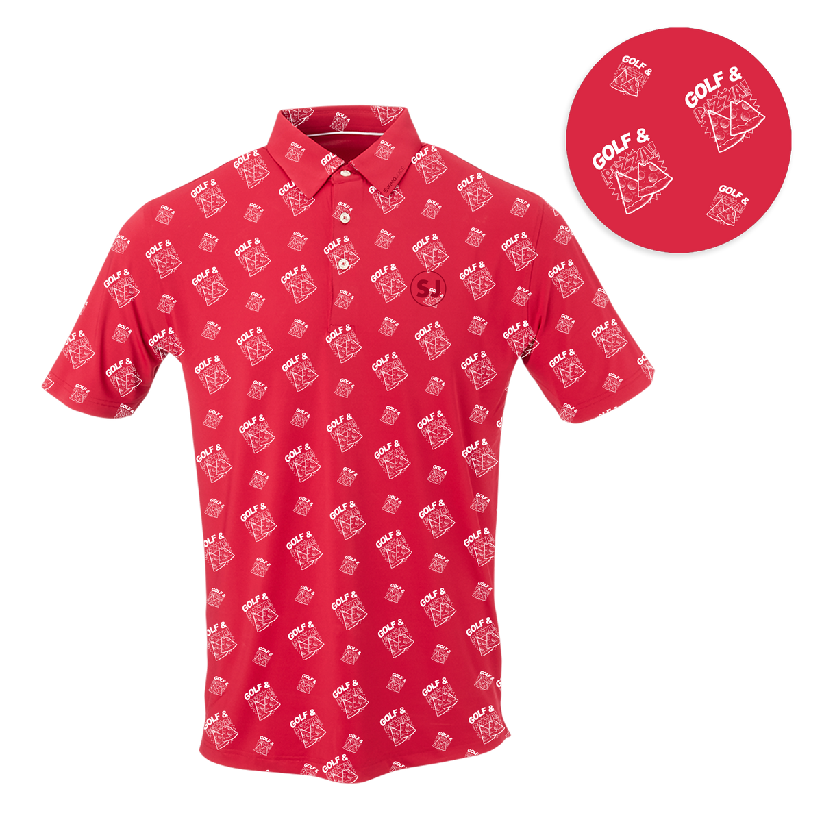 Golf & Pizza Men's Polo - Final Sale