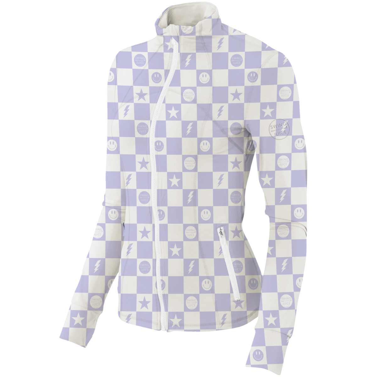 Golf Smile Face Women's Full Zip - Final Sale
